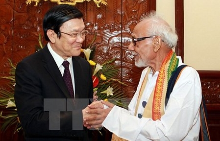 Президент СРВ принял председателя Комитета индийско-вьетнамской солидарности штата Западная Бенгалия